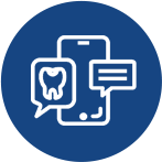 Icon representing orthodontic treatments tracked by AI app for personalized care