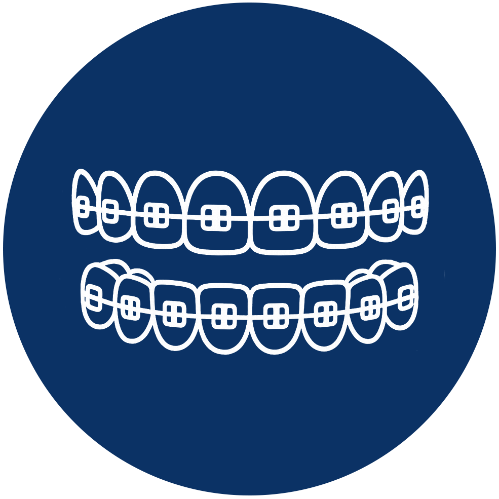 Fresno Braces Icon - Traditional Orthodontic Treatment Symbol"